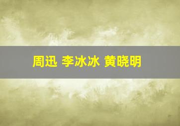 周迅 李冰冰 黄晓明